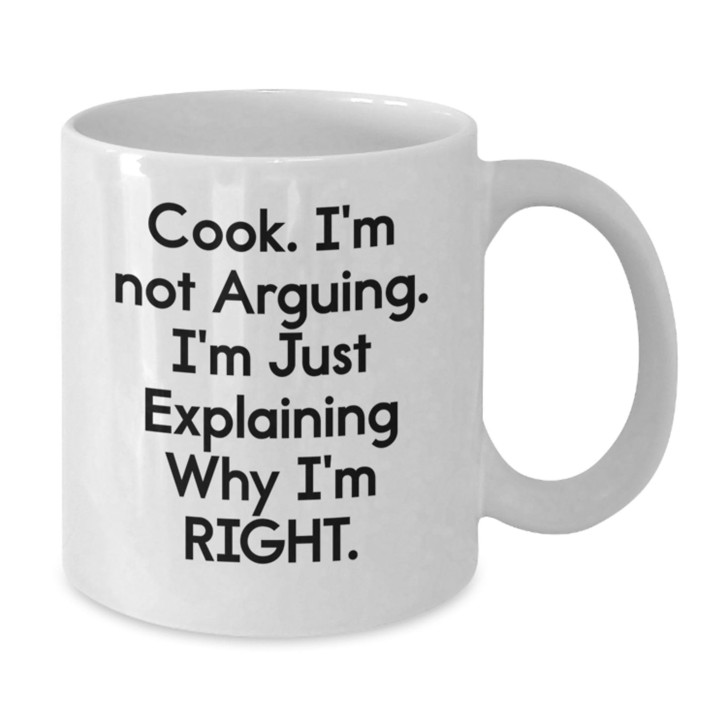 Funny Cook White Coffee Mugs Gifts for Cook from Friends, Unique Christmas Memorable Presents for Men Women, 11oz or 15oz Ceramic Mugs with Funny Quote - Additional