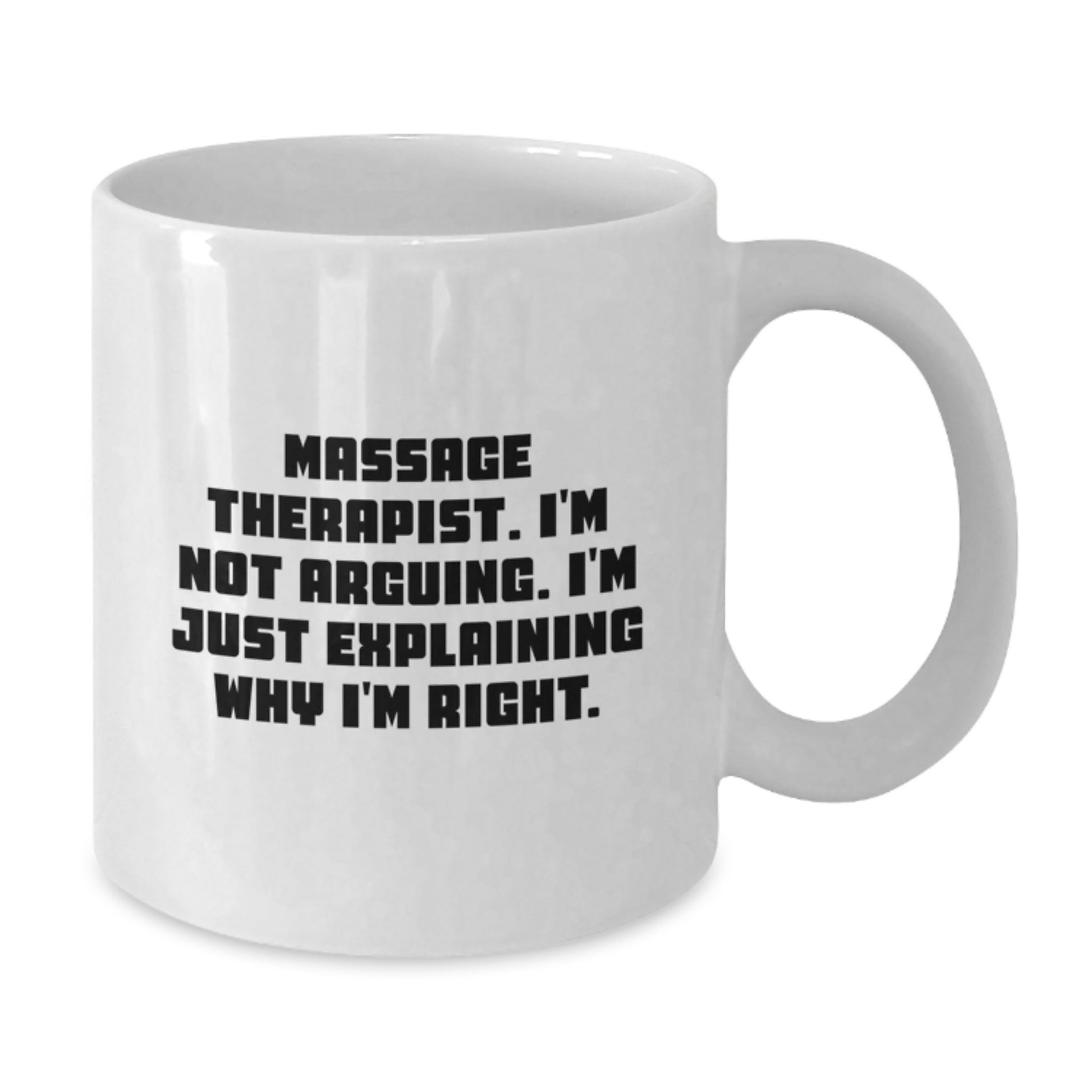 Funny Massage Therapist Gifts from Friends to Family Members Unique White Coffee Mug for Him or Her on Christmas - Additional