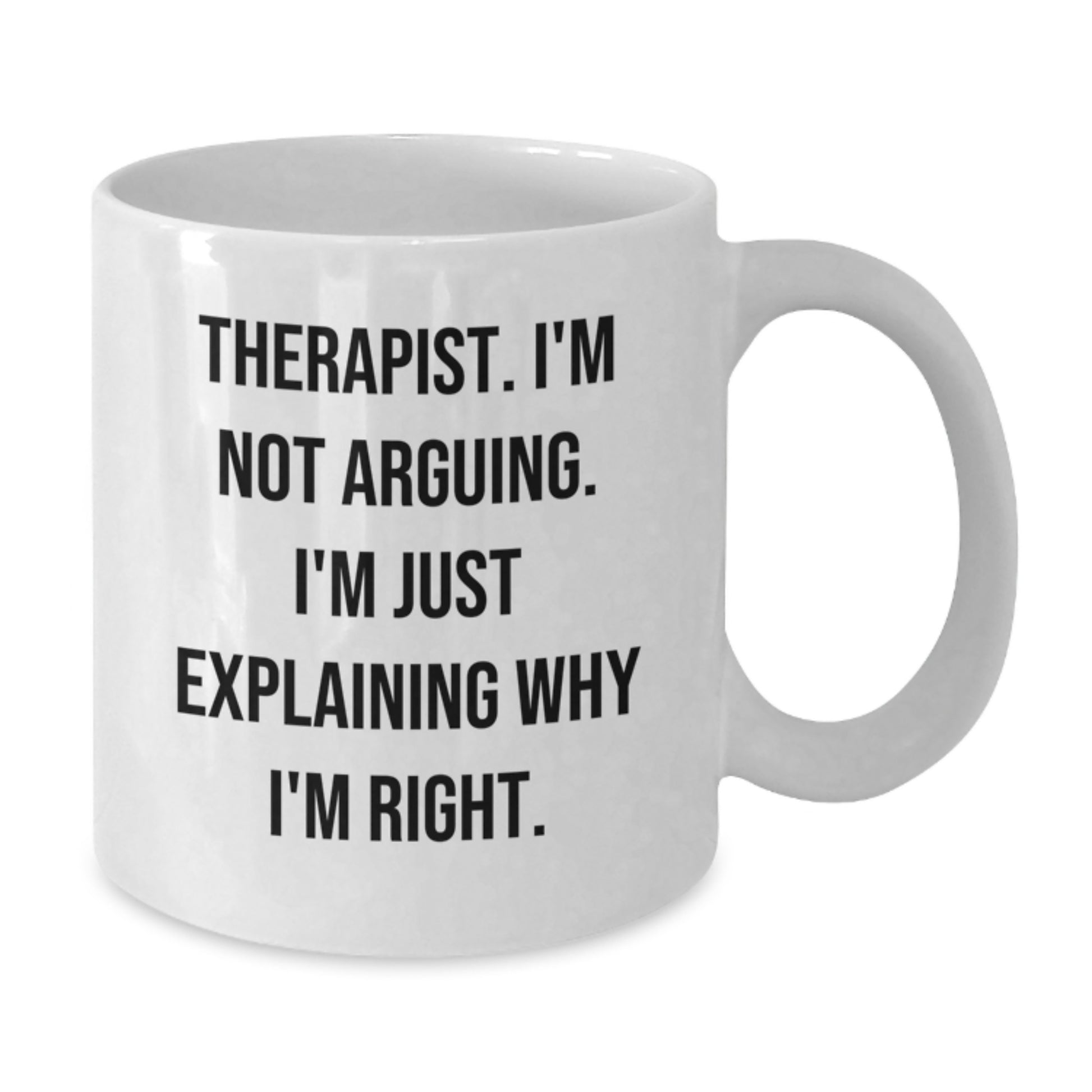 Funny Therapist Gifts from Friends for Christmas Morning White Coffee Mug - Additional