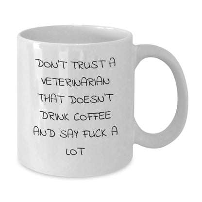 Funny Veterinarian White Coffee Mug Gifts from Friends and Family for Christmas Unique - Additional