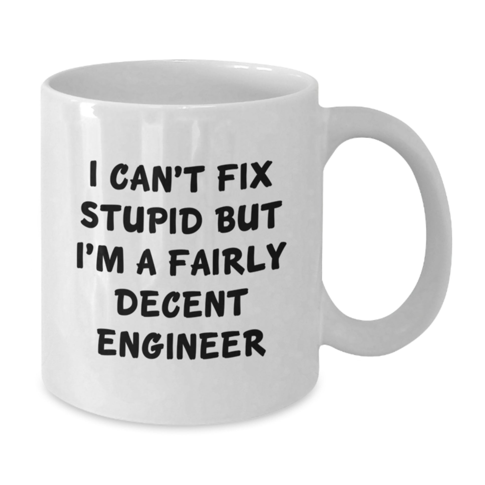 Funny Engineer White Coffee Mug Gift for Him - Christmas Unique Presents from Friends or Family - Additional