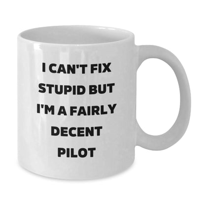 Funny Pilot Gifts, Christmas Unique Mugs, White Coffee Mug for Pilot Friends and Family - Additional