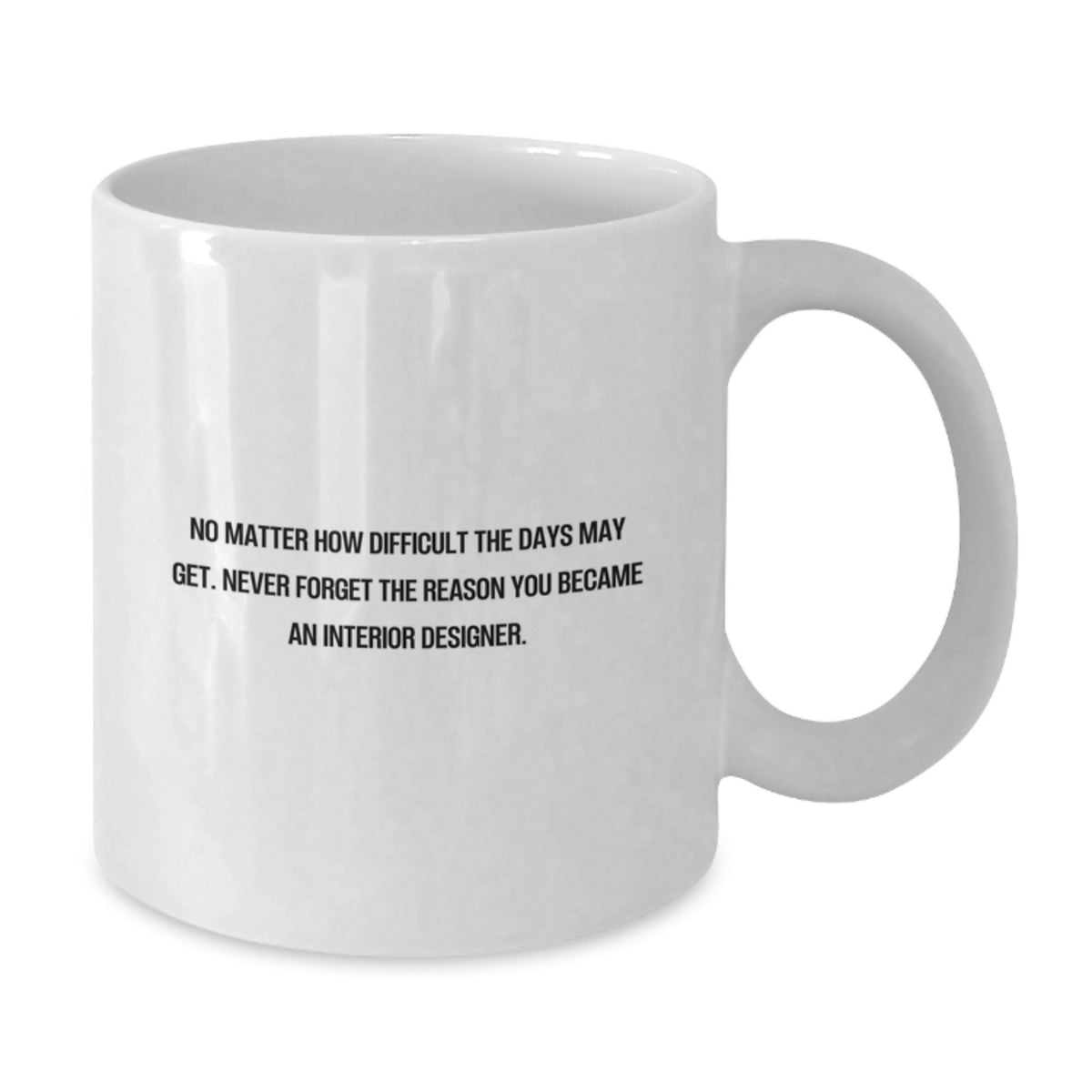 Funny Interior Designer Gifts for Men, White Coffee Mug - Never Forget The Reason You Became An Interior Designer - Unique Gifts from Friends, Coworkers, Family, and More - Additional