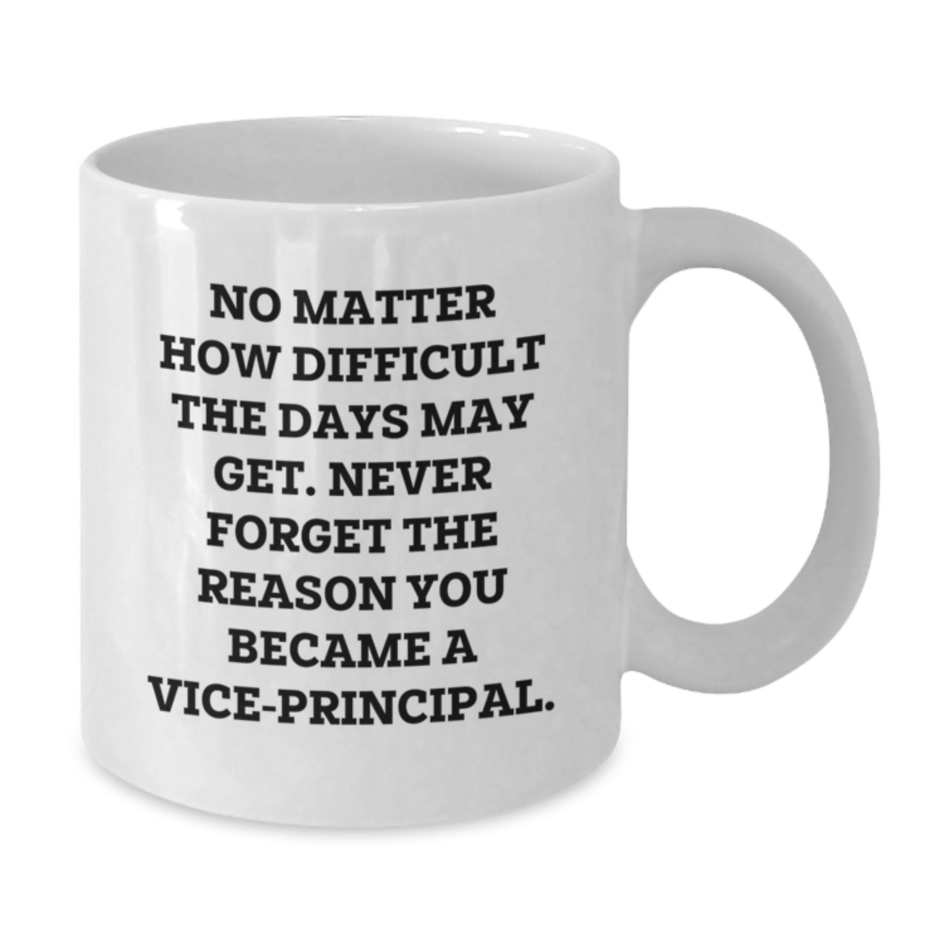 Funny Vice-principal Gifts from Friends - White Coffee Mug with Inspirational Quote - Perfect for Valentine's Unique Gifts from Family - Additional