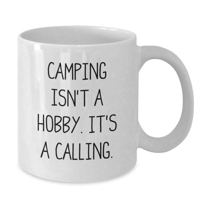 Funny Camping Quotes White Coffee Mugs Gifts for Camping Enthusiasts from Friends - Additional