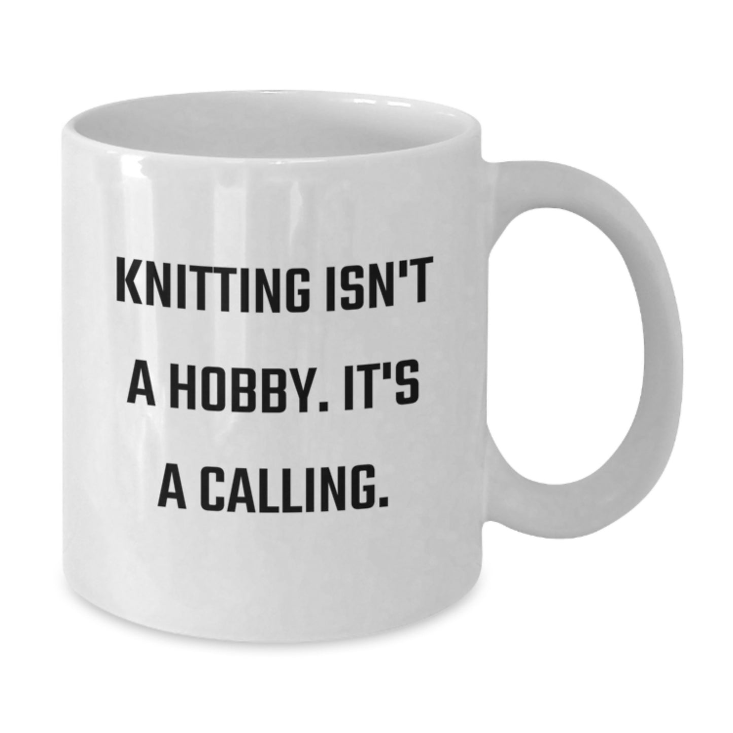 Funny Knitting Quotes Gifts from Family - Mother's Day Unique Gifts for Knitting Enthusiasts - White Coffee Mug - Additional