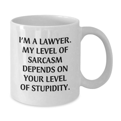 Funny Lawyer Gifts from Family - White Coffee Mug for Lawyer Friends on Valentine's - Additional