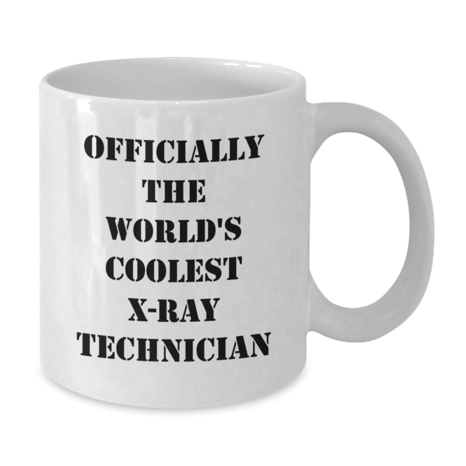 Funny Gifts for X-Ray Technician, Officially The World's Coolest X-ray Technician Quotes on White Coffee Mug for Valentine's Unique Gifts from Friends, Coworkers, Family - Additional