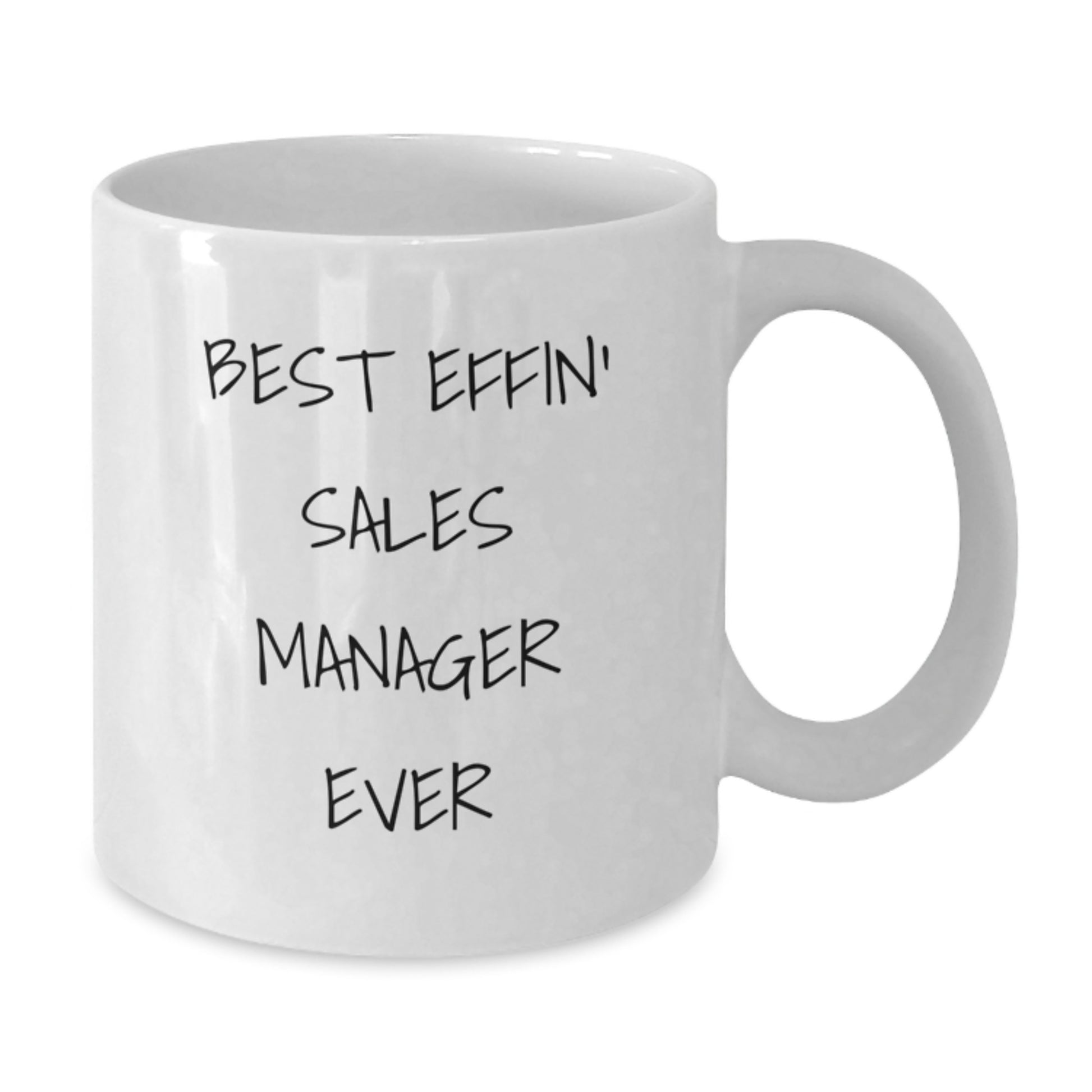 Funny Sales Manager Gifts from Men, White Coffee Mugs for Valentine's Unique Gifts, Best 'Effin' Sales Manager Ever Quote - Additional