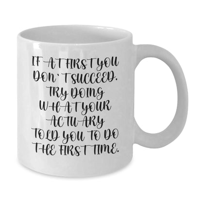 Actuary Keepsake White Ceramic Coffee Mug for Him Birthday Gift - Additional