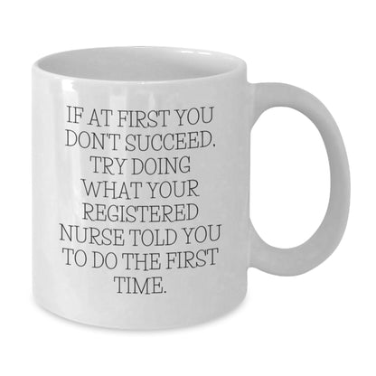 Funny Registered Nurse White Coffee Mug Gifts from Men to Women Friends Coworkers Family - Graduation Unique Gifts - Additional