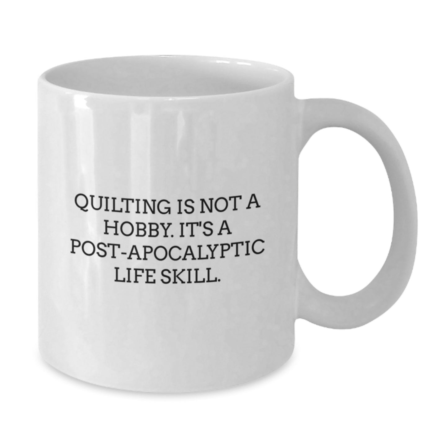 Quilting Keepsake Mug for Him 11oz Ceramic White Birthday Gift - Additional