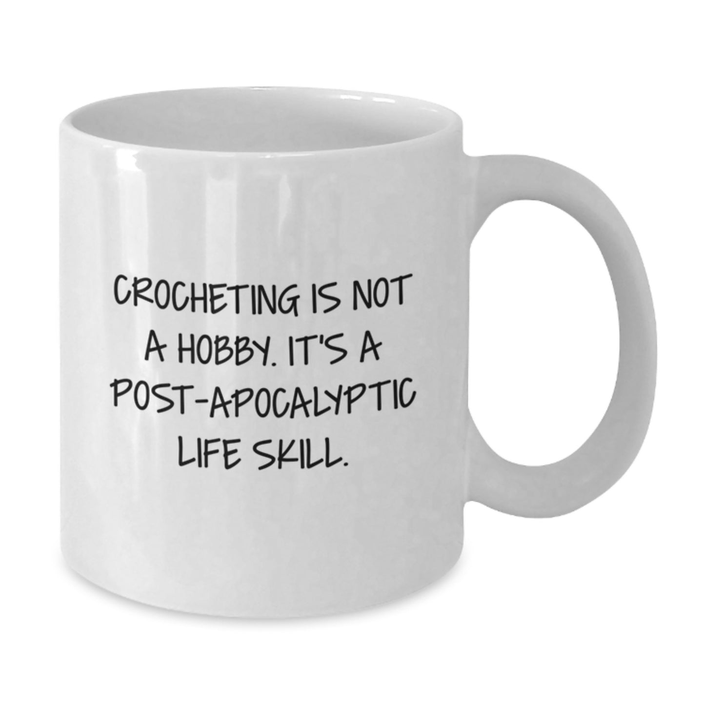Funny Crocheting Gifts for Men, Women, Friends, or Coworkers - White Coffee Mug for Graduation Unique Presents - Additional