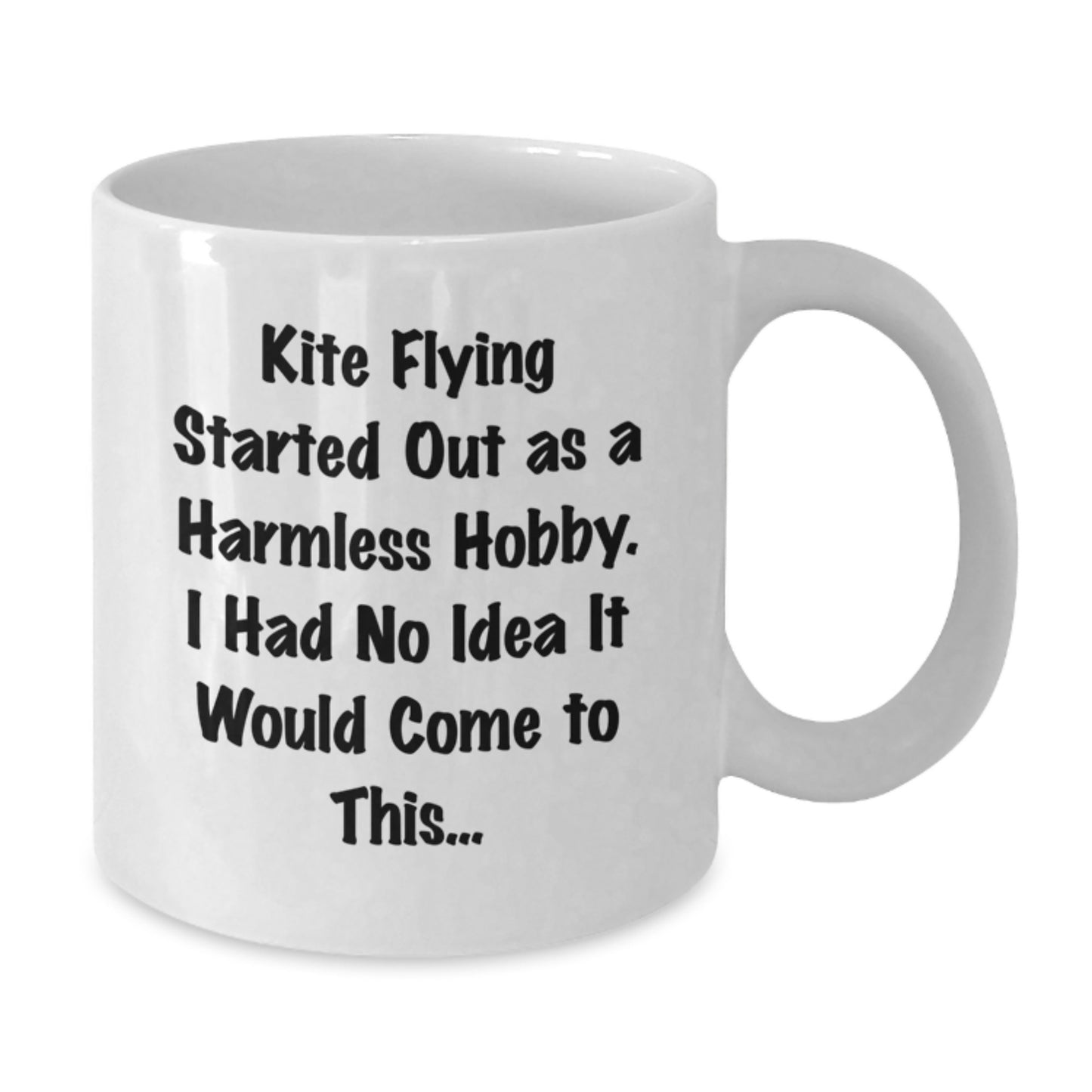 Funny Kite Flying Gifts for Him, White Coffee Mug, Graduation Unique Gifts from Friends - Additional