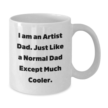 Artist Dad Keepsake White Ceramic Coffee Mug Birthday Gift for Him - Additional