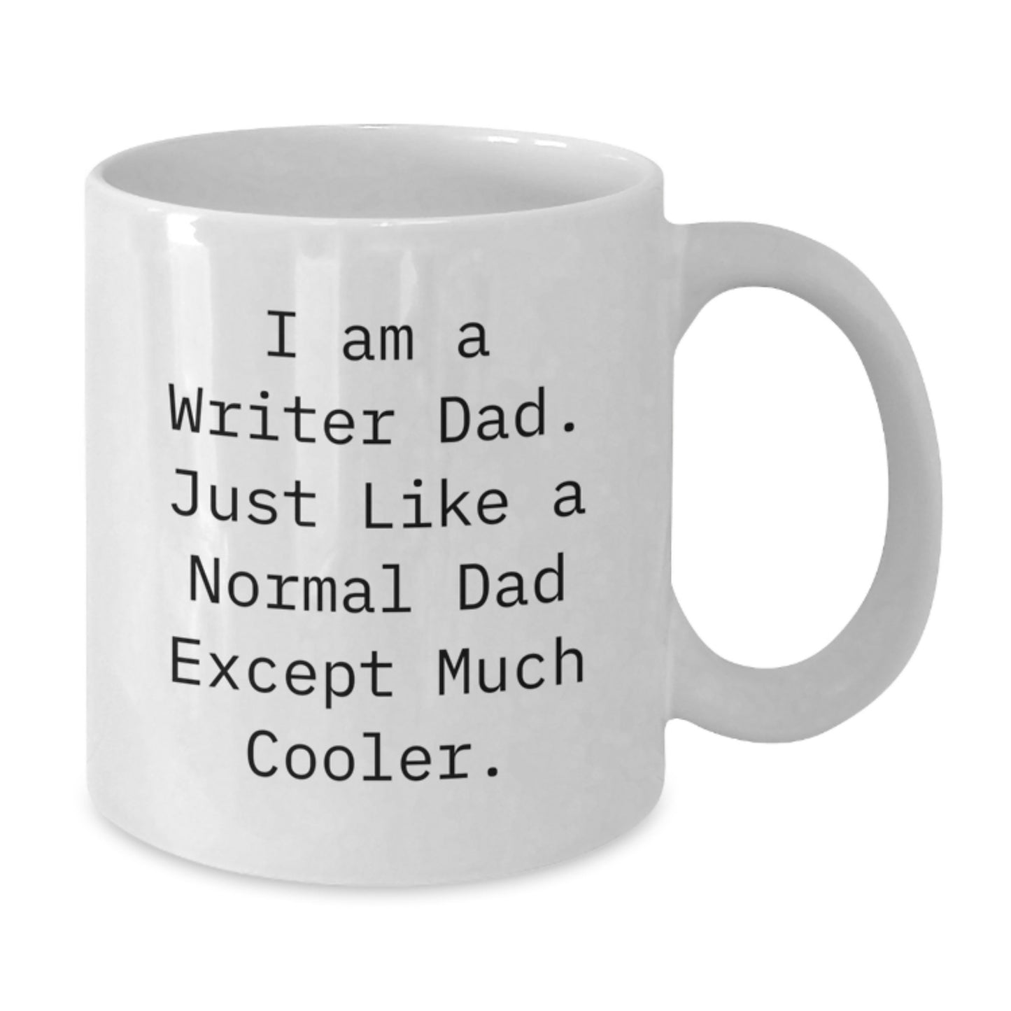 Writer Keepsake White Ceramic Coffee Mug for Him Birthday Gift 11oz - Additional