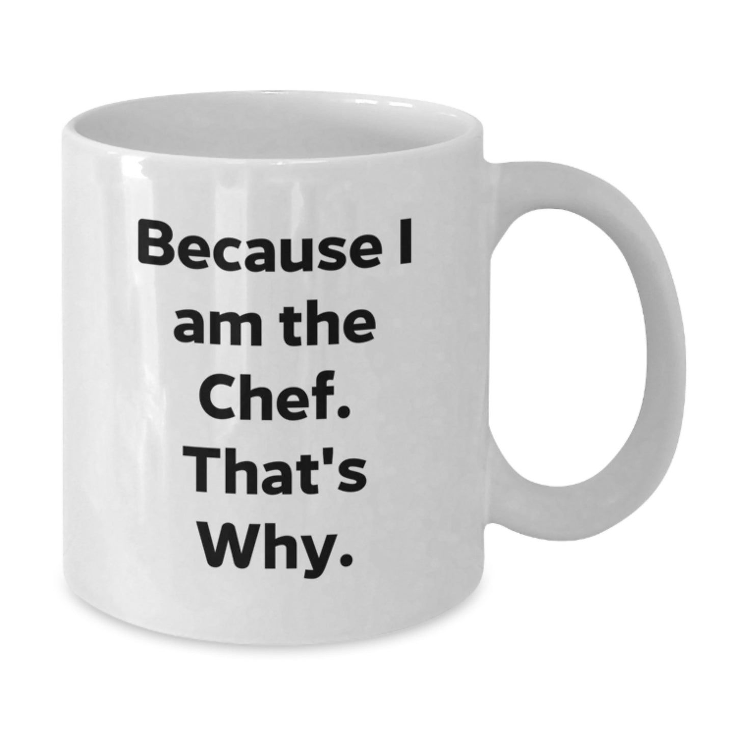 Funny Chef White Coffee Mug Gifts from Family to Graduation Chef, Perfect for Men Chef Friends Coworkers, White Ceramic 11oz 15oz - Additional