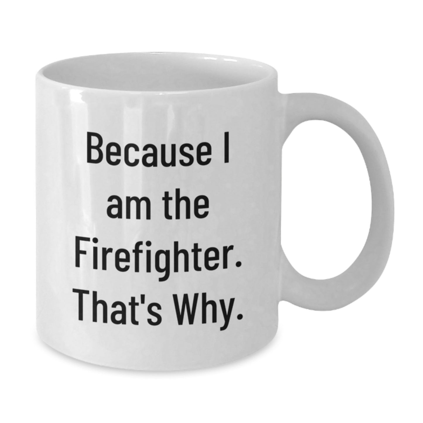 Firefighter Keepsake White Coffee Mug for Him Birthday Gift - Additional