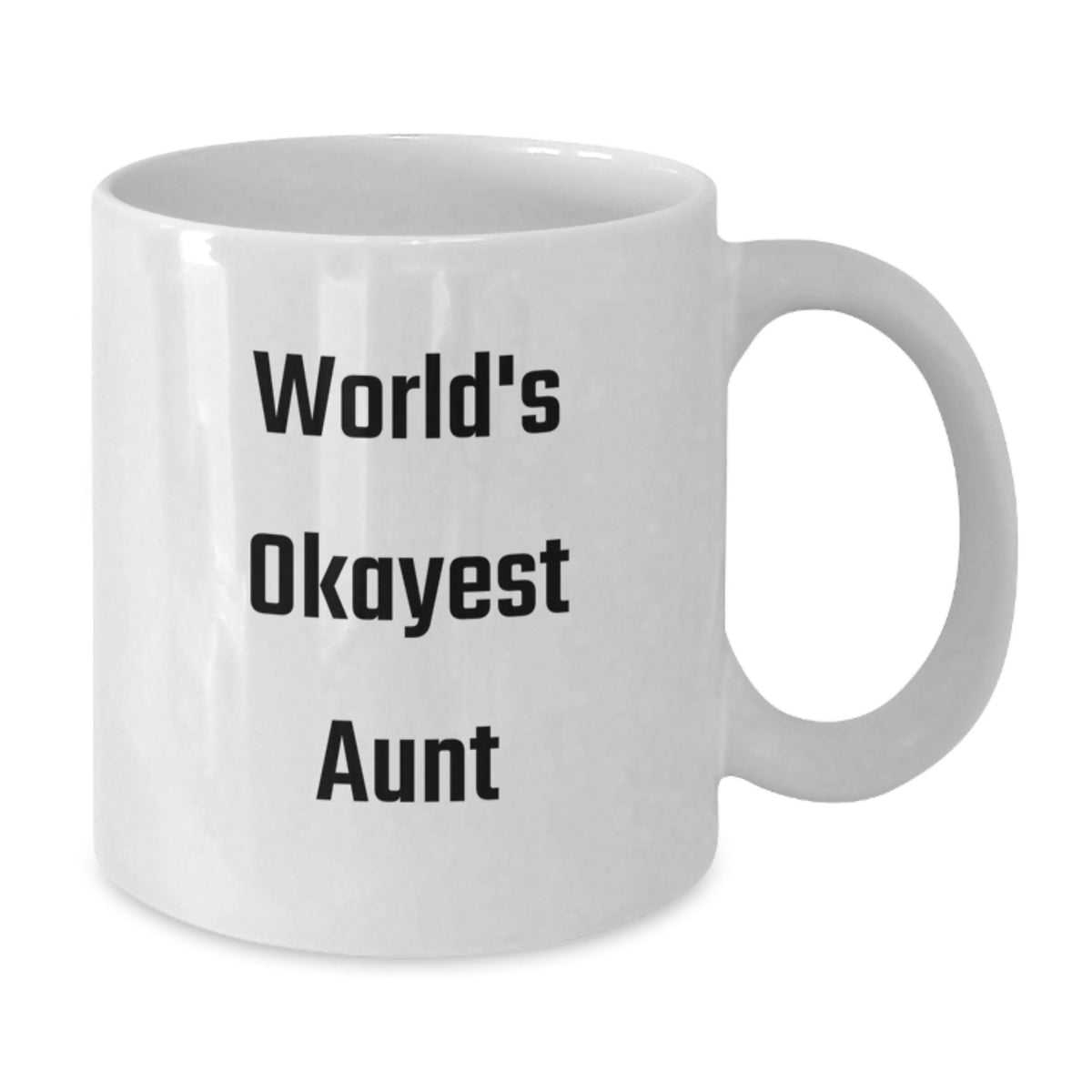 Aunt Gift World's Okayest Aunt Coffee Mug Keepsake for Her - Additional