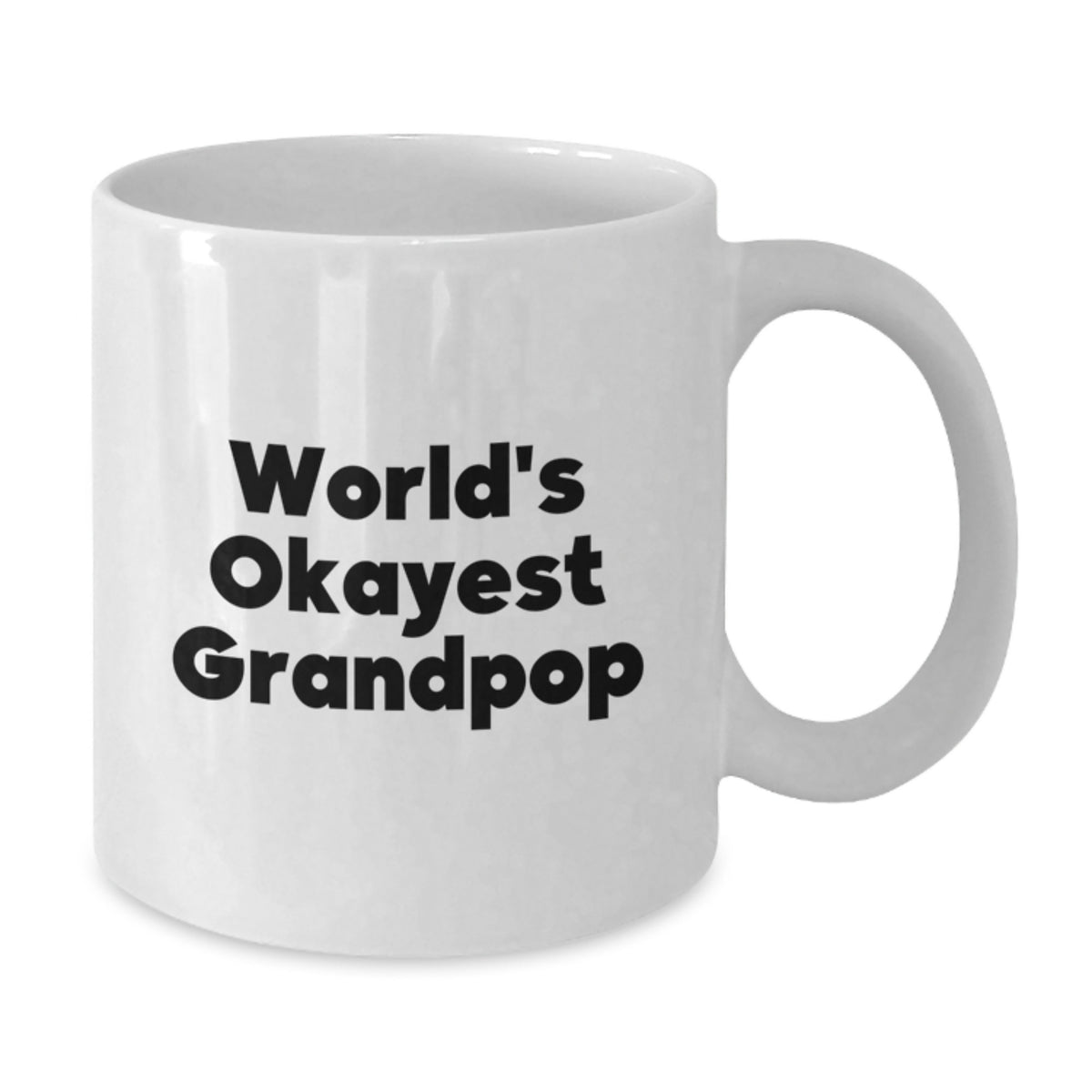 Christmas Gift for Grandpop - World's Okayest Grandpop Humorous Coffee - Additional