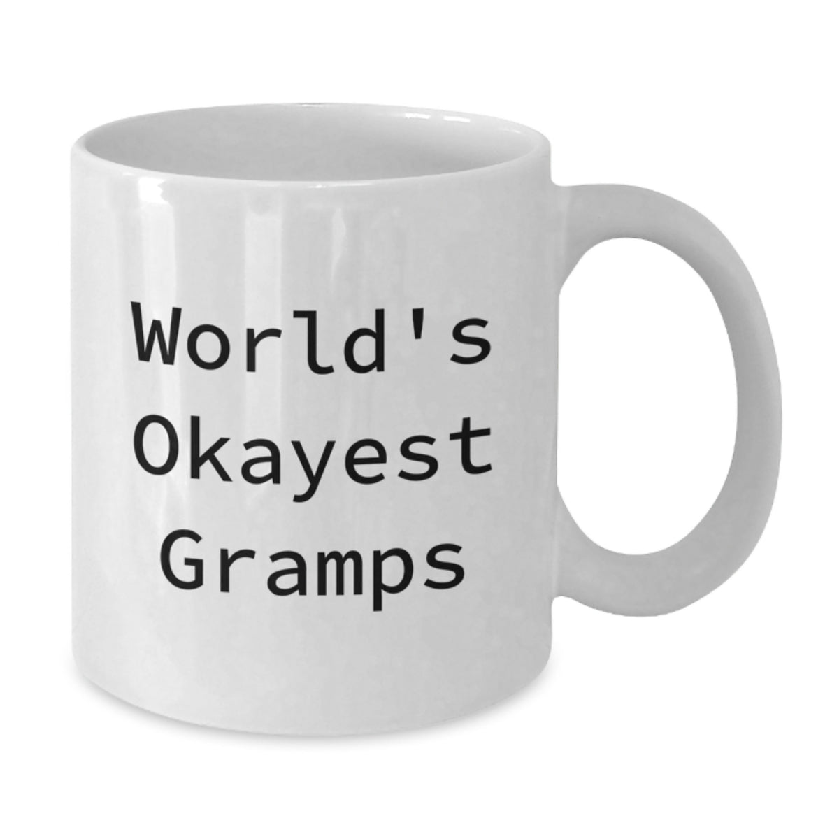 Christmas Gift for Gramps - World's Okayest Gramps Ceramic Mug - Additional