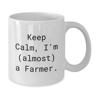 Christmas Gift for Her - Keep Calm, I'm (Almost) A Farmer Present - Additional