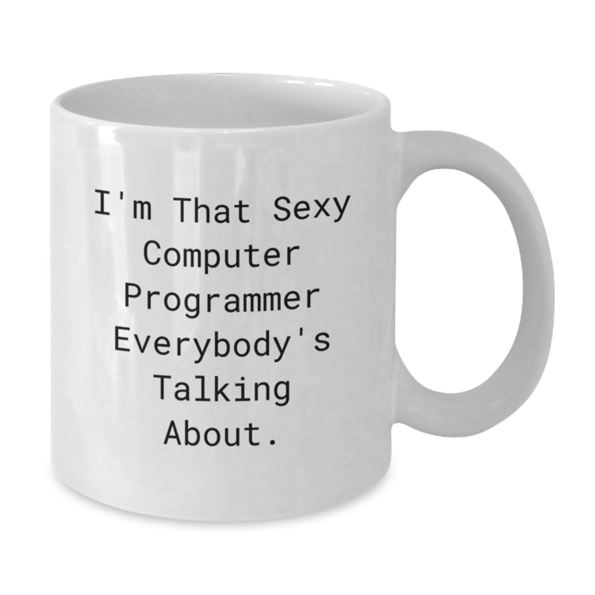 Computer Programmer Gift for Him - Playful Quote Keepsake White Coffee - Additional