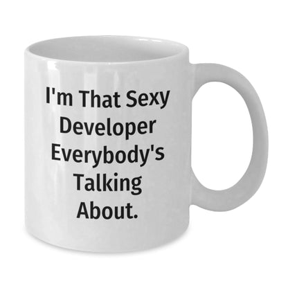 Christmas Gift for Her A Playful Coffee Mug for the Sexy Developer - Additional