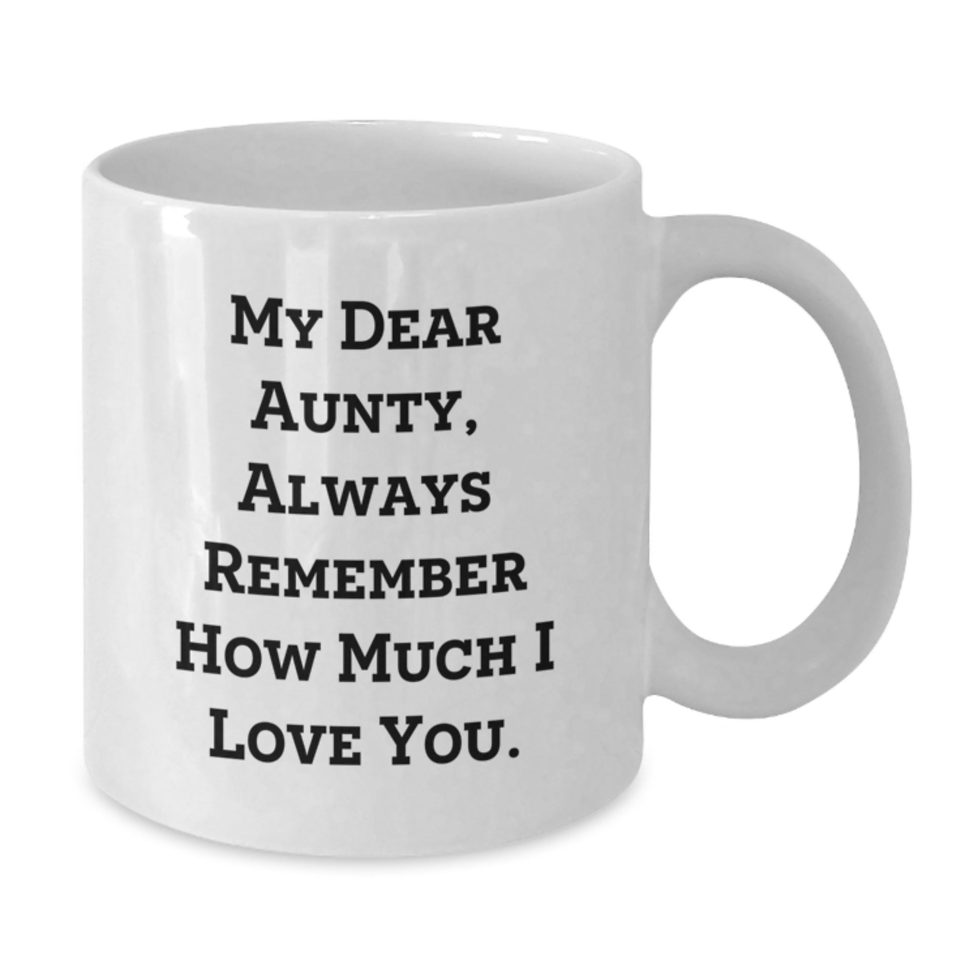 Funny Aunty Quotes White Coffee Mug Gifts for Aunty Birthday Unique Gifts from Family - Additional