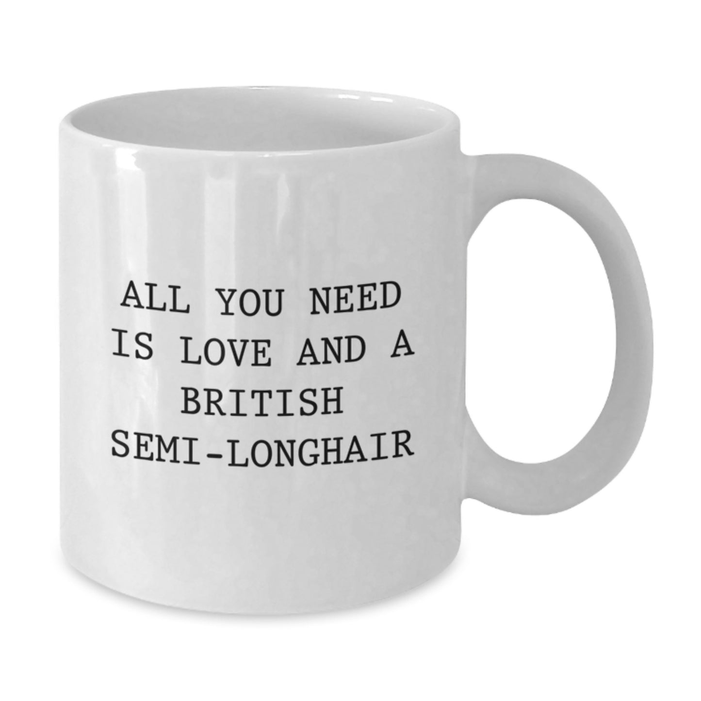 Laugh and Love British Semi-longhair Cat Christmas Unique Gifts for Family, Friends from Men, Women, Coworkers - Additional