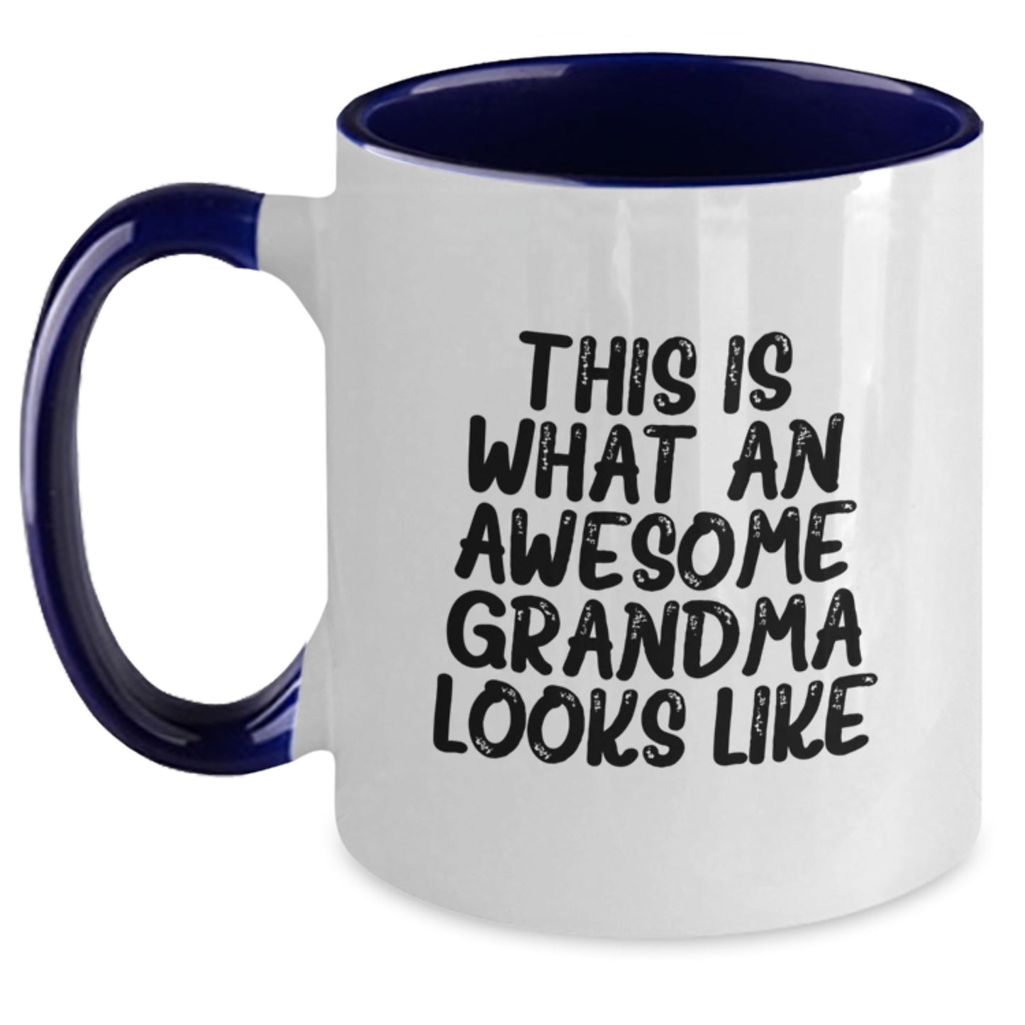 Funny Grandma Gifts from Men - This Is What An Awesome Grandma Looks Like Birthday Unique Gifts for Grandma Two Tone Coffee Mug - Main