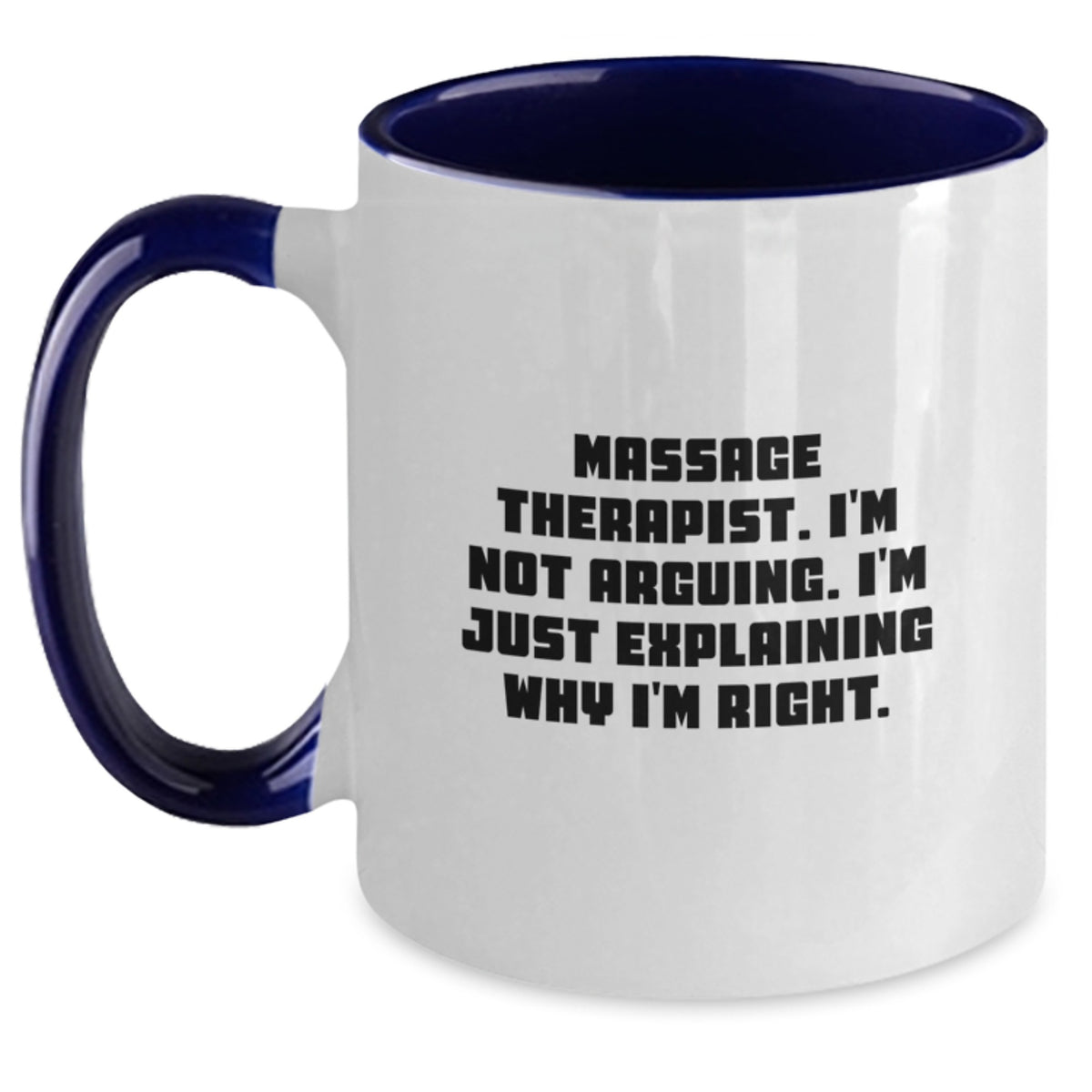 Funny Massage Therapist Gifts from Men to Massage Therapist, Funny Two Tone Coffee Mugs, Christmas Unique Gifts for Massage Therapist - Main