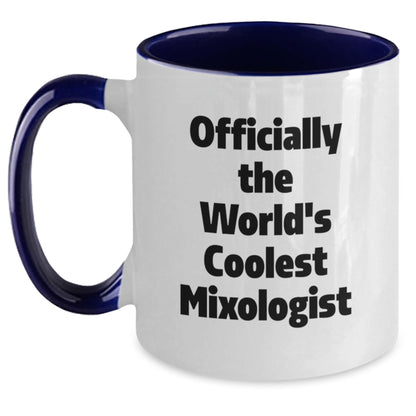 Funny Quotes for Mixologists, Two Tone Coffee Mug, Gifts from Friends for the World's Best Dad on Father's Day - Main