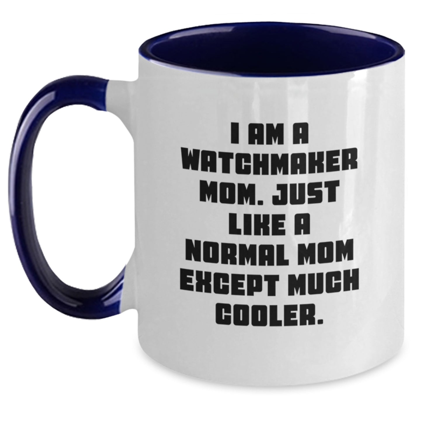 Watchmaker Mom Keepsake Mug for Him Birthday Gift Black & White - Main