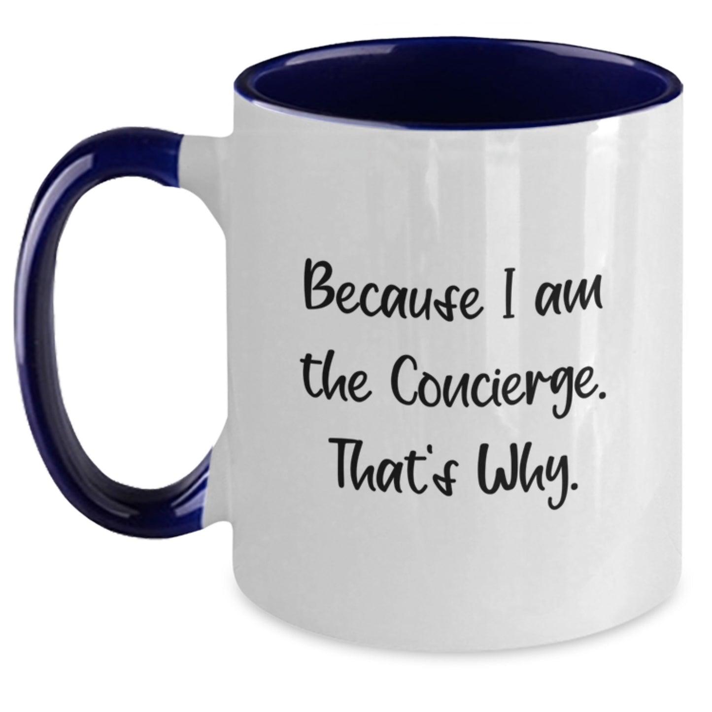 Concierge Birthday Gift Keepsake for Him Two Tone Coffee Mug - Main