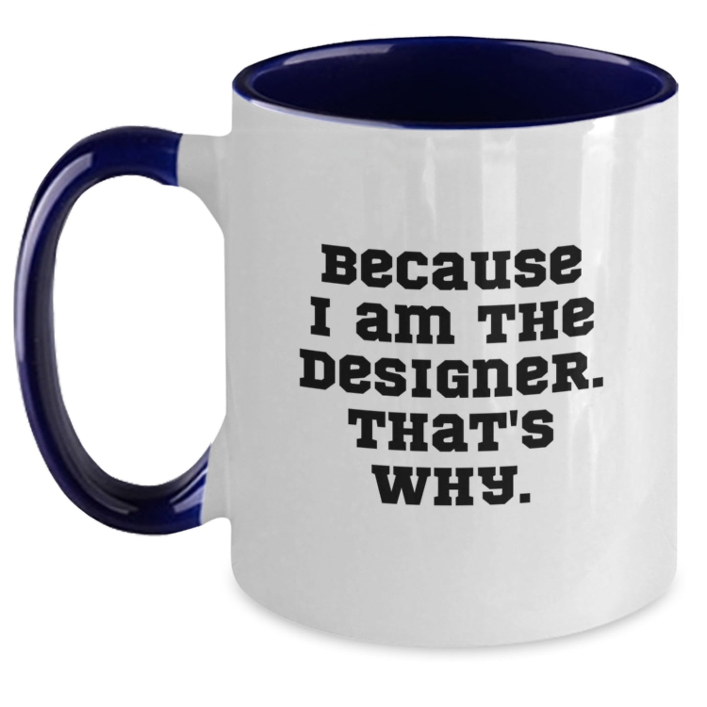 Bold Designer Two Tone Coffee Mug Novelty Birthday Gift for Friends - Main