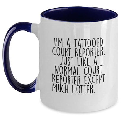 Christmas Gift for Her Playful Present for a Tattooed Court Reporter - Main