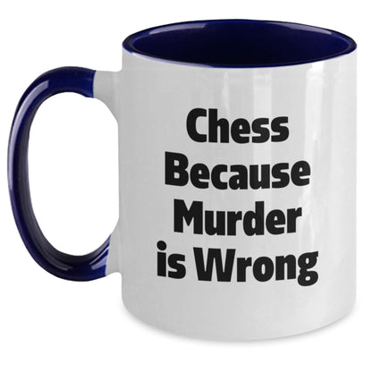 Funny Chess Two Tone Coffee Mugs Gifts from Men for Chess Lovers Graduation Unique - Main