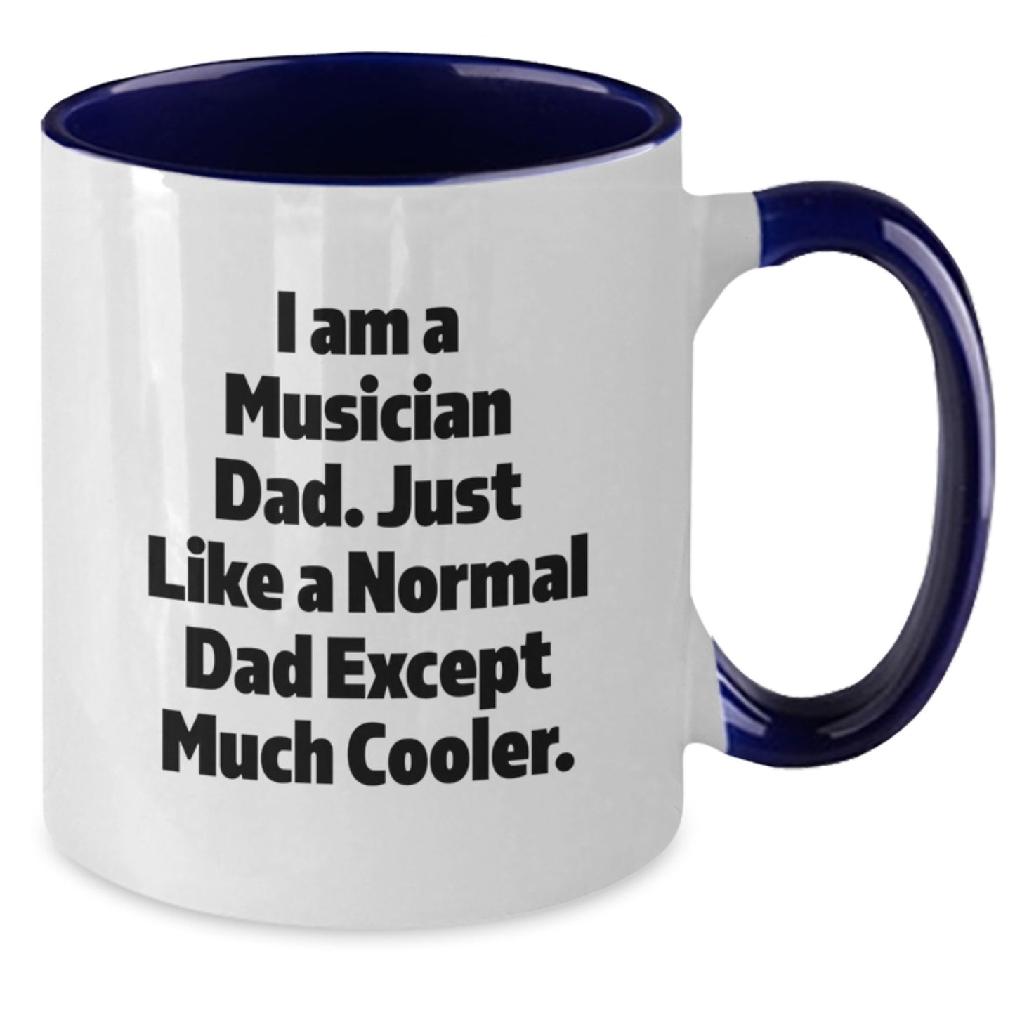 Funny Musician Dad Gifts from Mum or Dad to Musician Men, Unique Graduation Unique Gifts for Musician Friends, Musician Two Tone Coffee Mug for Dad, Musician Gift for Musician - Additional