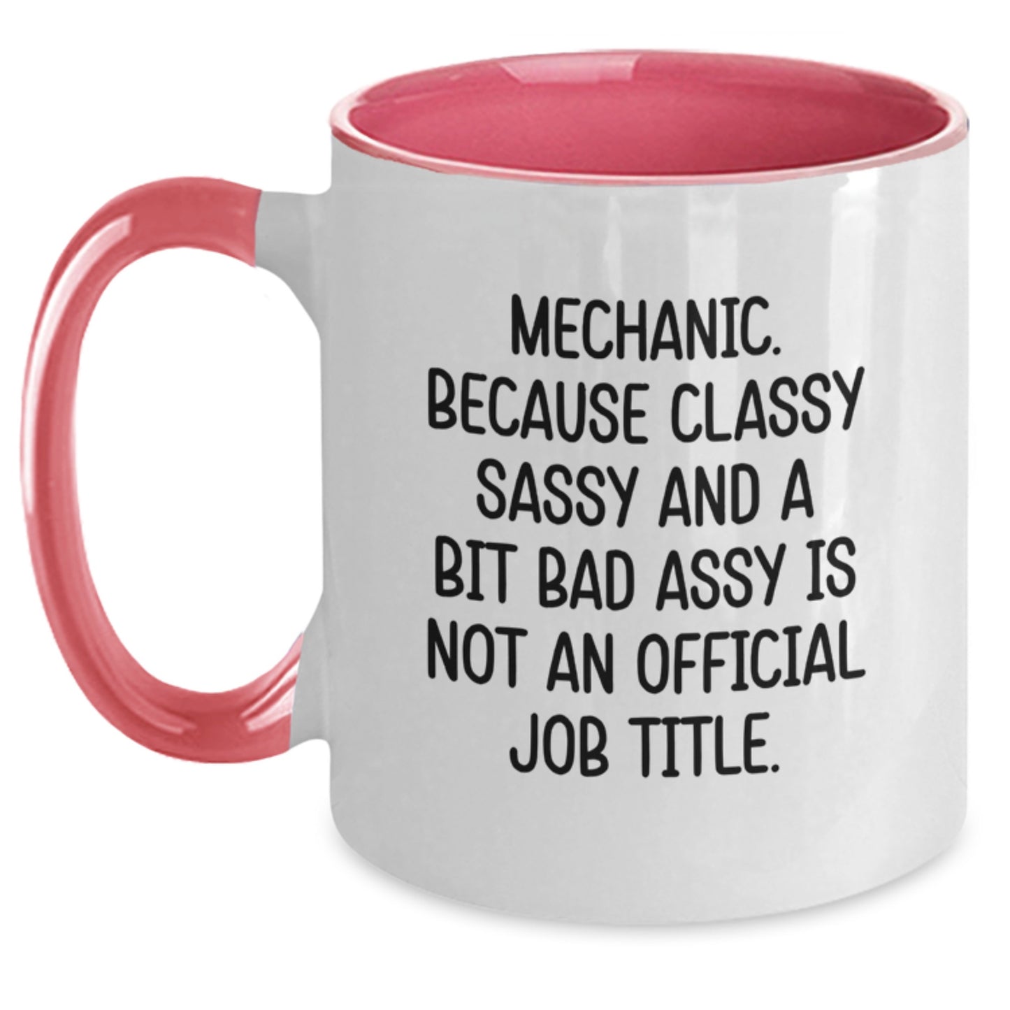 Funny Mechanic Christmas Unique Gifts, Two Tone Coffee Mugs for Men, Women, Friends, Coworkers, Family - Gifts from Mechanic Enthusiasts - Main
