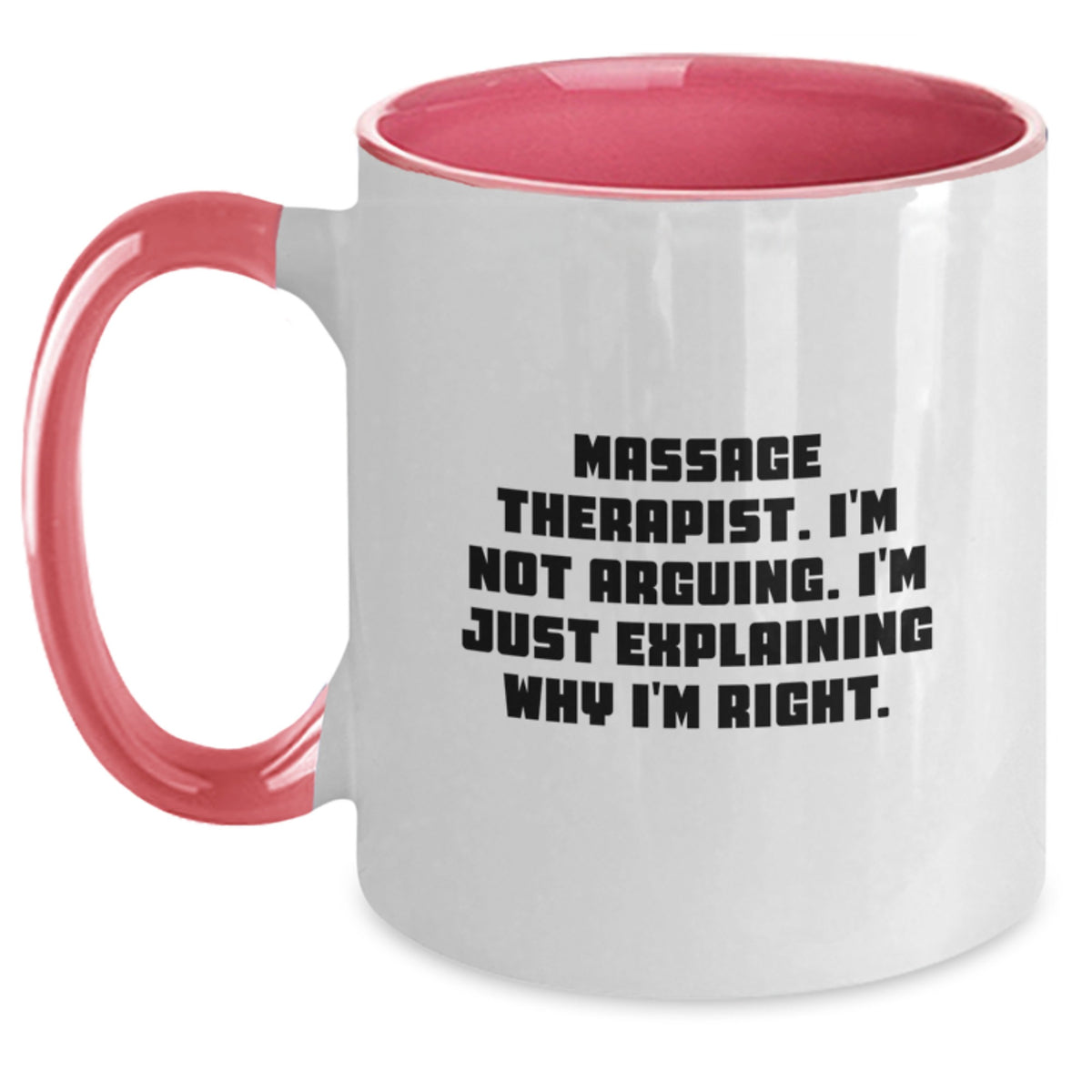 Funny Massage Therapist Gifts from Men to Massage Therapist, Funny Two Tone Coffee Mugs, Christmas Unique Gifts for Massage Therapist - Main