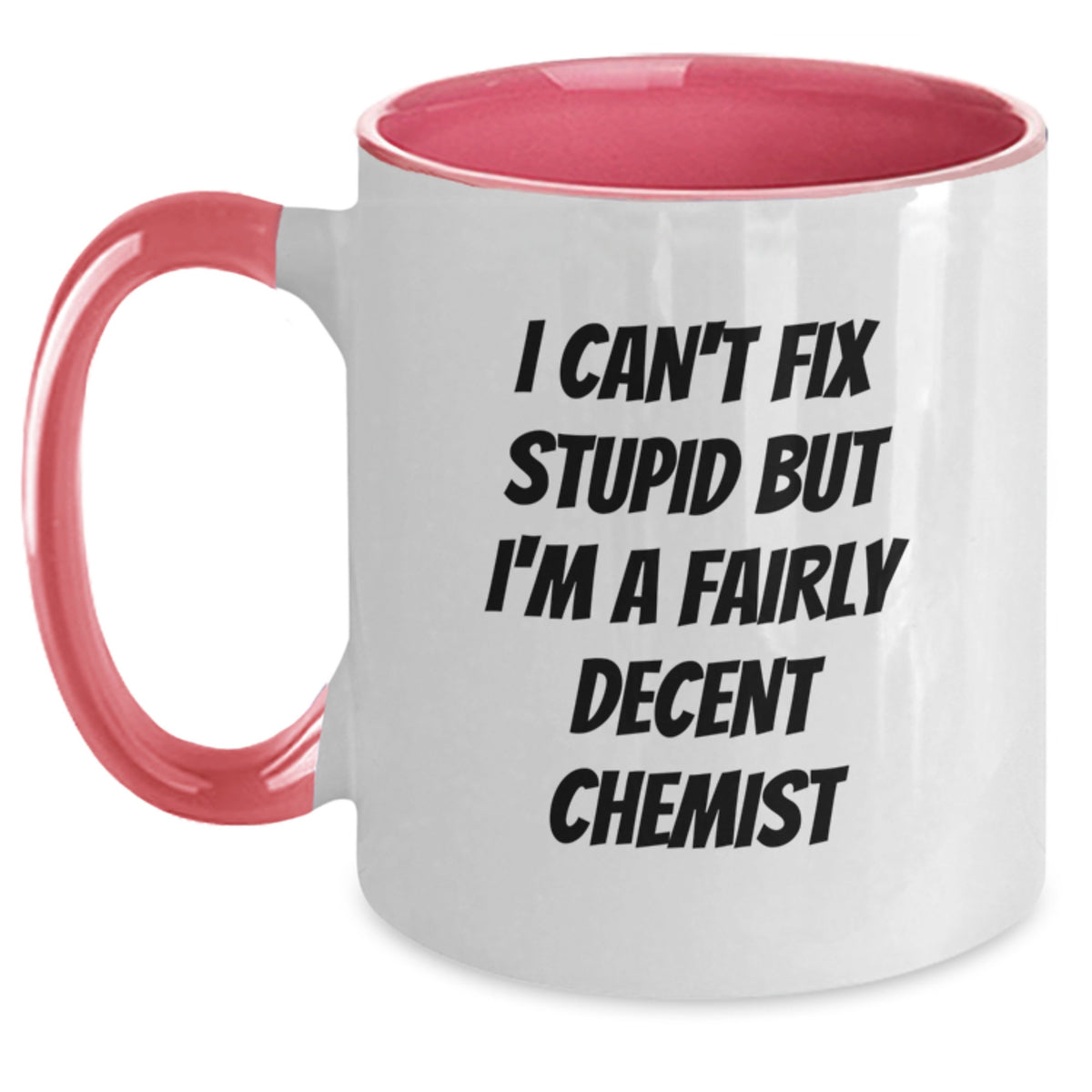 Funny Chemist Gifts from Friends for Birthday - I'm A Decent Chemist Two Tone Coffee Mug - Main
