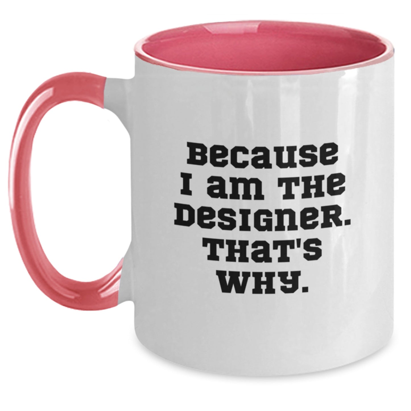 Bold Designer Two Tone Coffee Mug Novelty Birthday Gift for Friends - Main