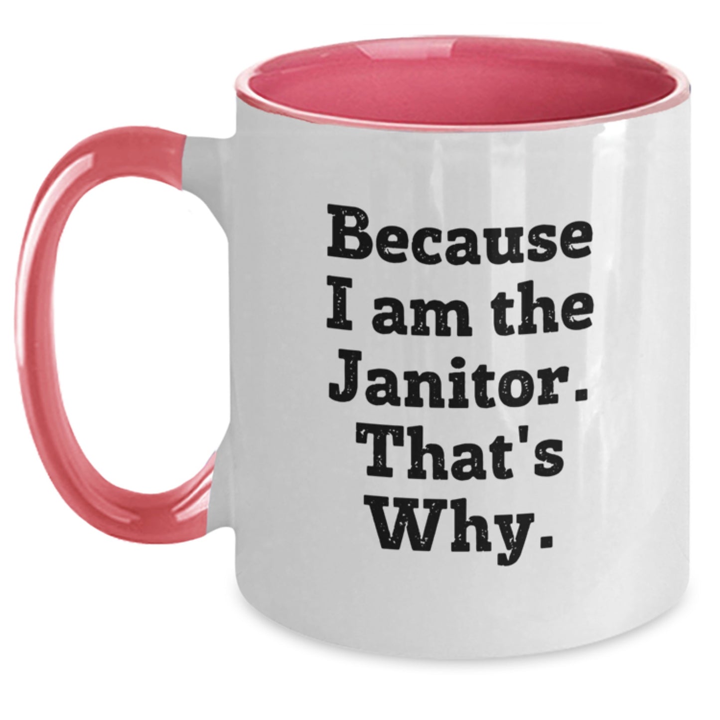 Janitor Novelty Two Tone Coffee Mug for Friends Birthday Gift - Main
