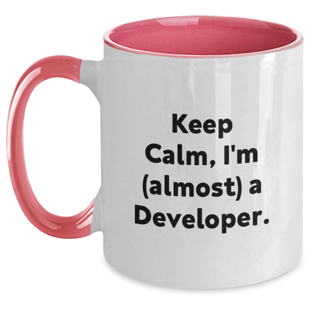 Christmas Gift for Her - Keep Calm, I'm (Almost) A Developer Present - Main