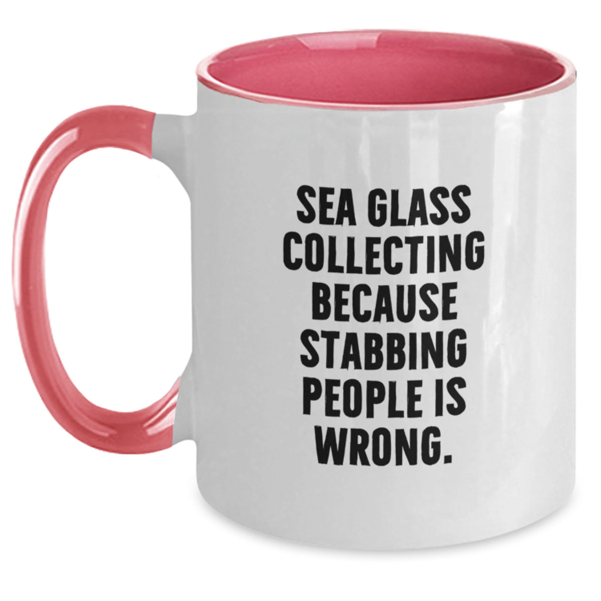 Sea Glass Collecting Gift for Him - A Witty Keepsake Coffee Mug - Main