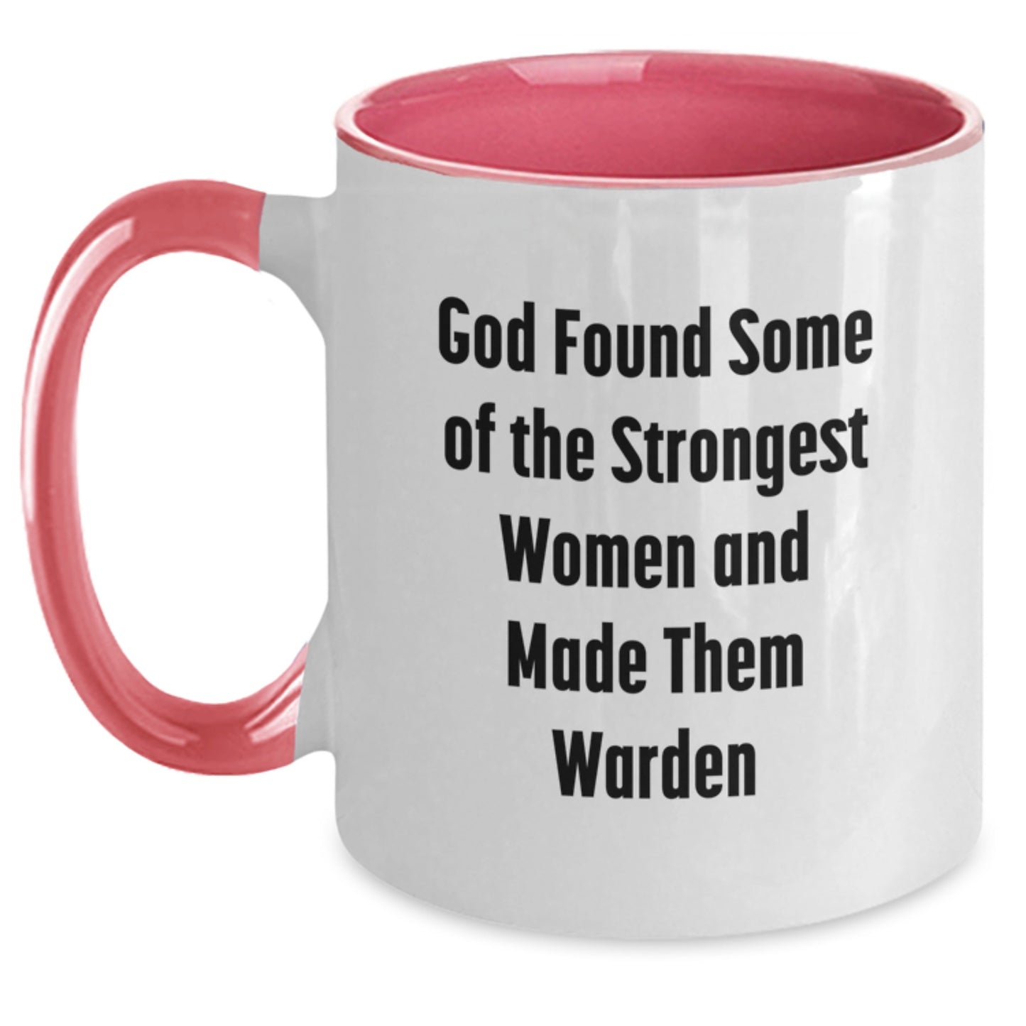 Funny Warden Gifts from Men to Women - Two Tone Coffee Mug with Inspirational Quote, Gifts for Christmas - Main