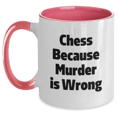 Funny Chess Two Tone Coffee Mugs Gifts from Men for Chess Lovers Graduation Unique - Main