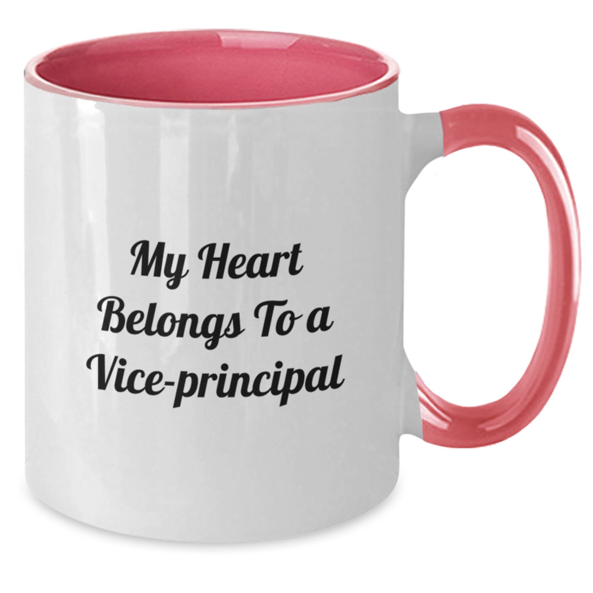 Funny Vice-principal Gifts for Men, Funny Two Tone Coffee Mug, 'My Heart Belongs To A Vice-principal' Quote, Birthday Unique Gifts from Friends, Funny Vice-principal Mugs for Vice-principal - Additional
