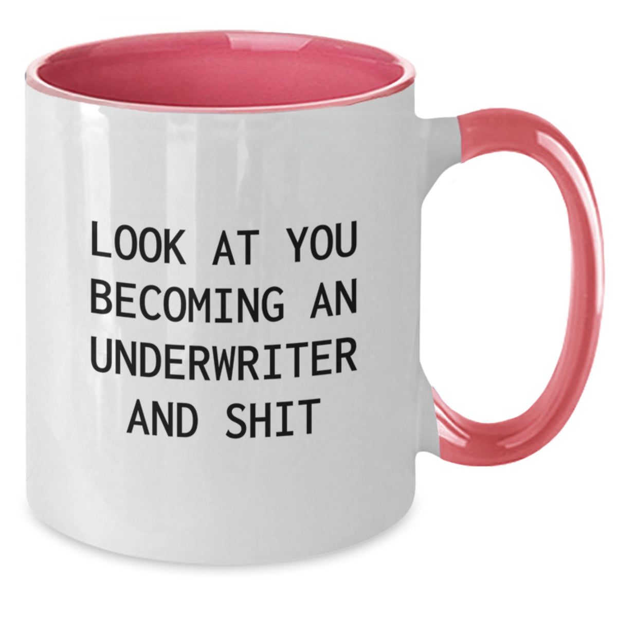 Funny Underwriter Gifts, Unique Two Tone Coffee Mugs, Look At You Becoming An Underwriter And Shit, Christmas Unique Gifts from Friends, Family to Underwriter - Additional